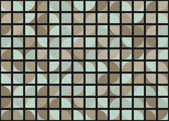 Abstract Geometric Pattern generative computational art illustration