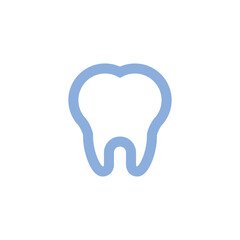 Tooth icon. Symbol of dentist and mouth health. Teeth hygiene vector.