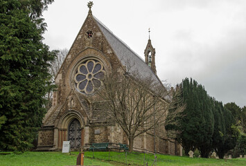 Fototapeta na wymiar West Door of Church of Saint Mary, Itchen Stoke, Hampshire