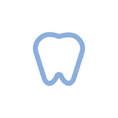 Tooth icon. Symbol of dentist and mouth health. Teeth hygiene vector.