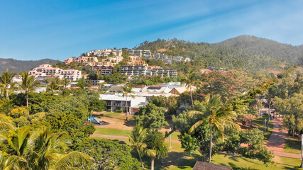 Fototapeta premium Airlie Beach, Queensland. Aerial view from drone