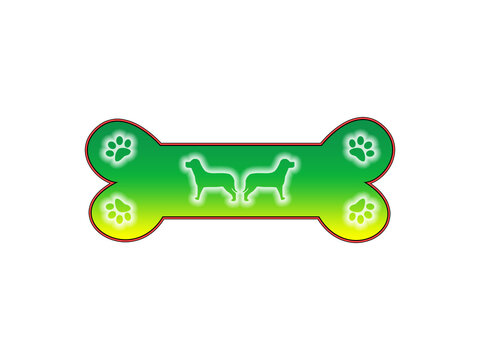 Dogs with a bone