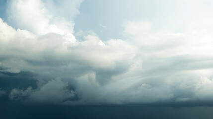 Strom dark cloud in sky nature background