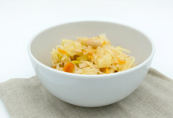 Sauerkraut salad in a bowl