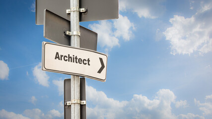 Street Sign to Architect