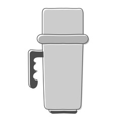 water flask hand drawn design vector illustration