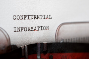 Confidential information phrase