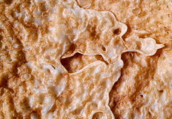 Just finished pancakes on top of each other, close up