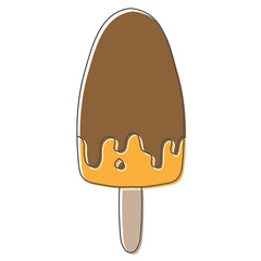 ice cream hand drawn design vector illustration