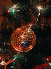 Christmas tree and ball