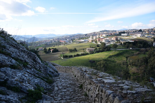 Vista dal castello di Mussomeli