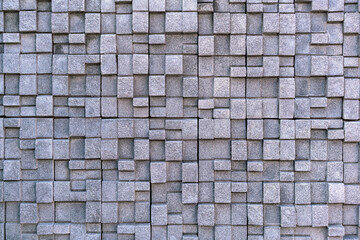Modern gray stone wall
