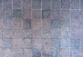 Footway street pavement background with colorful combined paving