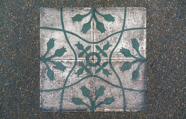 Vintage pattern tile