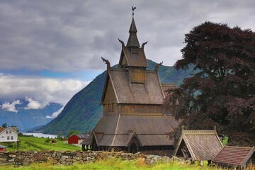 Fototapeta na wymiar Norway stave church - Hopperstad