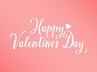 Happy valentine's day pink pattern.  
Happy valentine's day lettering on pink background. 