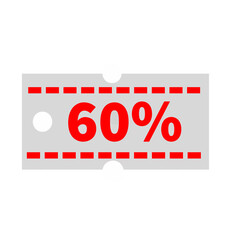 Discount icon 60%off