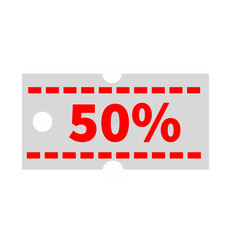 Sale discount 50%off