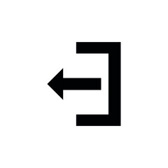 Logout vector icon. Logout illustration for web, mobile apps, design. Logout vector symbol.