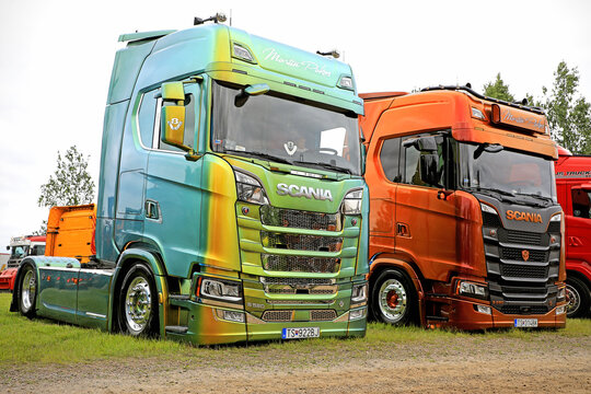 Two Scania S580 Super Trucks of Martin Pakos