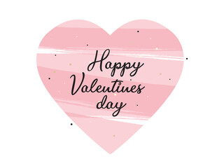 Happy valentine's day pink pattern. Happy valentine's day lettering  in pink heart. Pink heart happy valentines day pattern.  