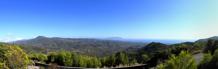 panorama of the mountains