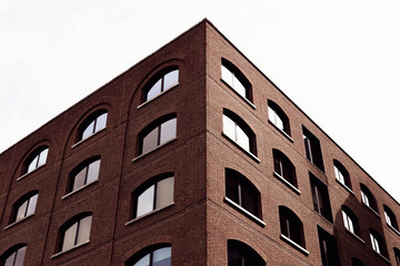Dark brick building