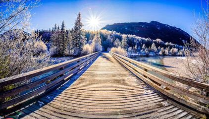 old wooden bridge