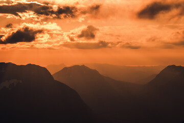 Sunset in Ørsta kommune