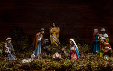 Fototapeta premium nativity scene with jesus