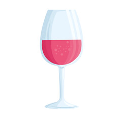 Wine cup design, Winery alcohol and drink theme Vector illustration