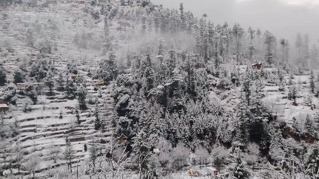 Video of fresh snow on the mountains