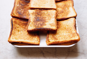 Grilled French brioche toast bread 