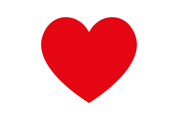 Red heart icon flat design