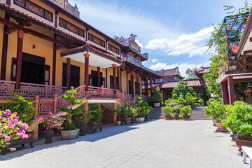 Temple of Generations in the Hue Citadel. Imperial Citadel Thang Long, Vietnam UNESCO World Heritage Site.