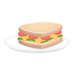 sandwich icon design of food eat restaurant and menu theme Vector illustration