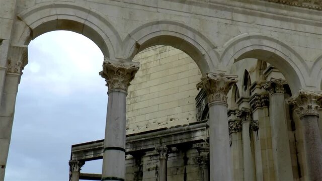 Roman Diocletian's Palace, a historical landmark in Split, Croatia.
