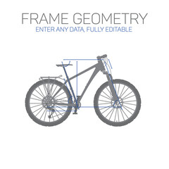 Bicycle, modern geometry.
