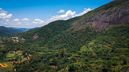 view of the mountains in the summer