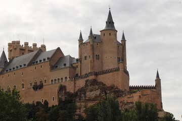 Fototapeta na wymiar Alcázar de Segovia, Castillo, España