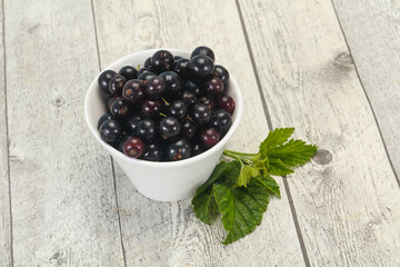 Fresh ripe sweet black currant