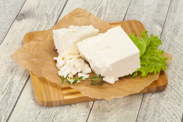 Greek traditional Feta soft cheese