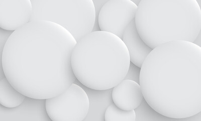 Elegant white circle texture overlapping layer background.