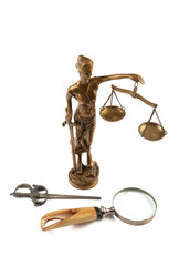 The Statue of Justice - lady justice or Iustitia / Justitia the Roman goddess of Justice. Legal law...