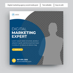 Digital Marketing Agency Social media post template