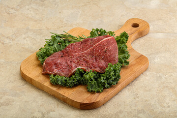Raw beef steak for grill