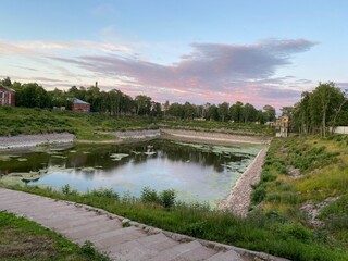 river in the park