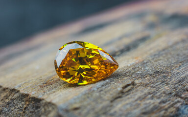 Natural Sapphire gemstone, Jewel or gems on black shine color, Collection of many natural gemstones on stone