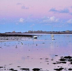 Sunset at Bugueles in Brittany. France