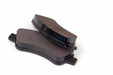brake pads isolated on white. Auto parts	